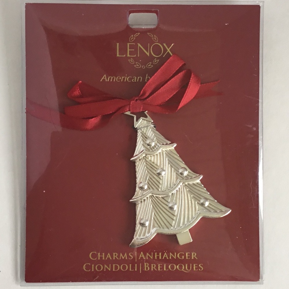 LENOX SILVER PLATED TREE CHARM
